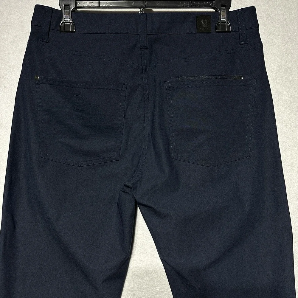 Vuori Pants Men 32 Short Slim Ink Navy Meta Ankle Stretch Comfort Office Outdoor